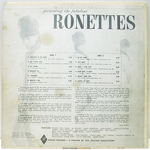 ...presenting the fabulous RONETTES レコード s-l400.jpg
