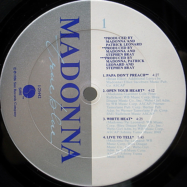 MADONNA / True Blue (LP) / Sire | WAXPEND RECORDS