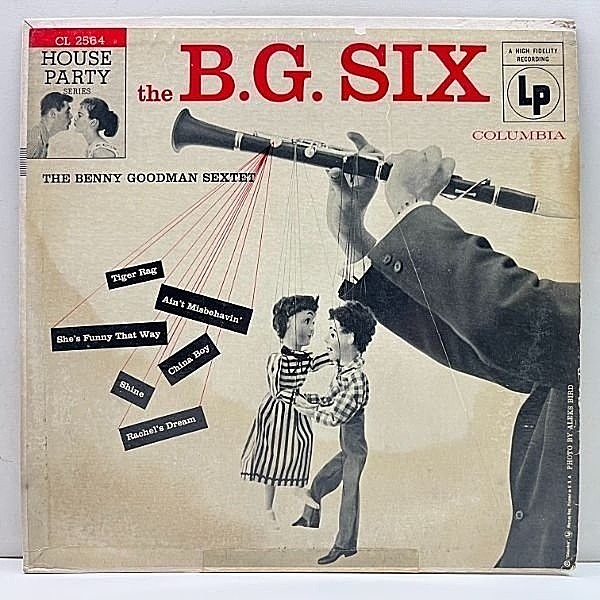 レコードメイン画像：【セクステット・コンボでの好演】良好盤!! MONO 6eye 深溝 BENNY GOODMAN The B.G. Six (Benny Goodman Sextet Session) 米モノラル