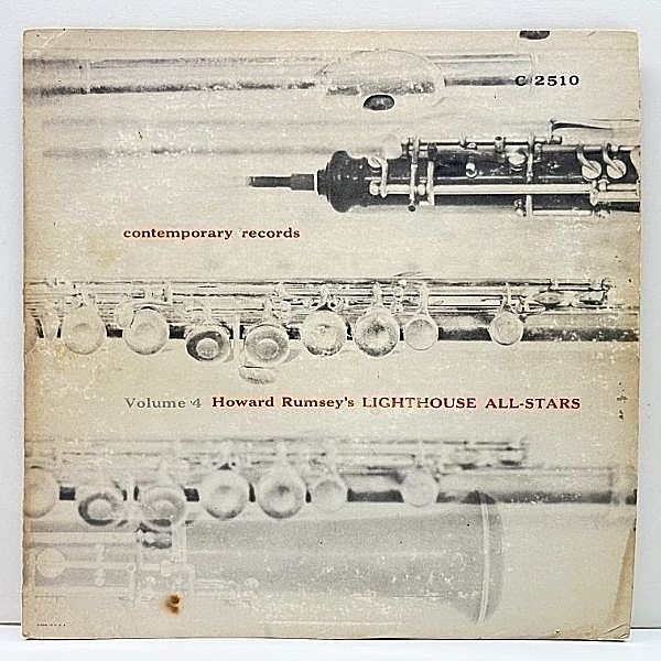 レコードメイン画像：【w/Bud Shank, Bob Cooper, Claude Williamson, Max Roach】オリジナル HOWARD RUMSEY Lighthouse All Stars Vol 4 (Contemporary C 2510)