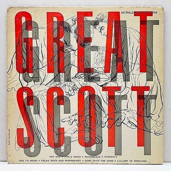 レコードメイン画像：USオリジナル 10'' FLAT 初版リーフ 深溝 BOBBY SCOTT TRIO Great Scott (Bethlehem BCP 1004) 弱冠17歳で残した天才ピアニスト