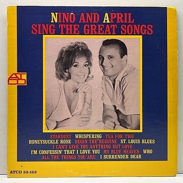 レコードメイン画像：美盤!! MONO 初版 3色ラベ USオリジナル NINO TEMPO & APRIL STEVENS Sing The Great Songs ニノ・テンポとエイプリル・スティーブンス