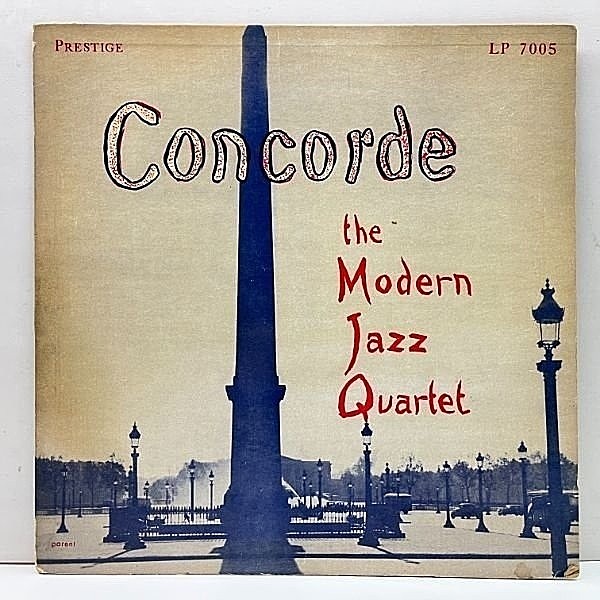 レコードメイン画像：US 完全オリジナル【FLAT 額縁 NYC】MODERN JAZZ QUARTET Concorde ('55 Prestige 7005) コンコルド広場ジャケ w/MILT JACKSON, JOHN LEWIS