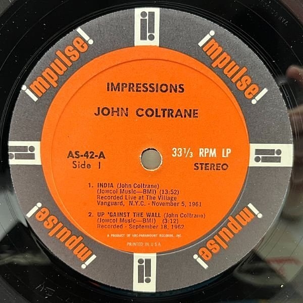 IMPRESSIONS JOHN COLTRANE 両面ヴァンゲルター刻印 - メルカリ