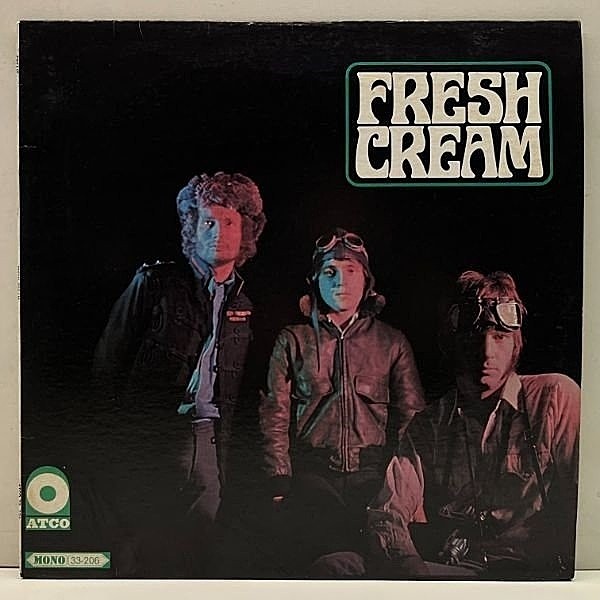 レコードメイン画像：USオリジナル MONO 初版 3色ラベ CREAM Fresh Cream ('66 ATCO 33-206) Eric Clapton, Jack Bruce, Ginger Baker 米 モノラル 原盤