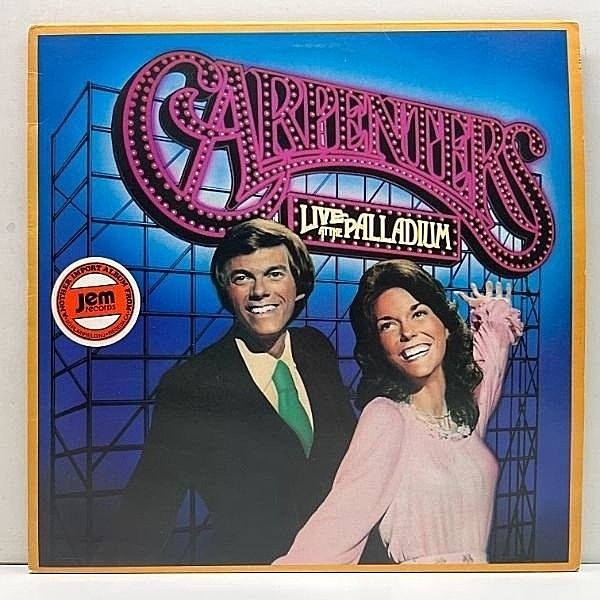 レコードメイン画像：【本国アメリカでは未発売】美品!! UKオリジナル CARPENTERS Live At Palladium ('76 A&M) 英国・日本での限定リリース！傑作ライヴ LP