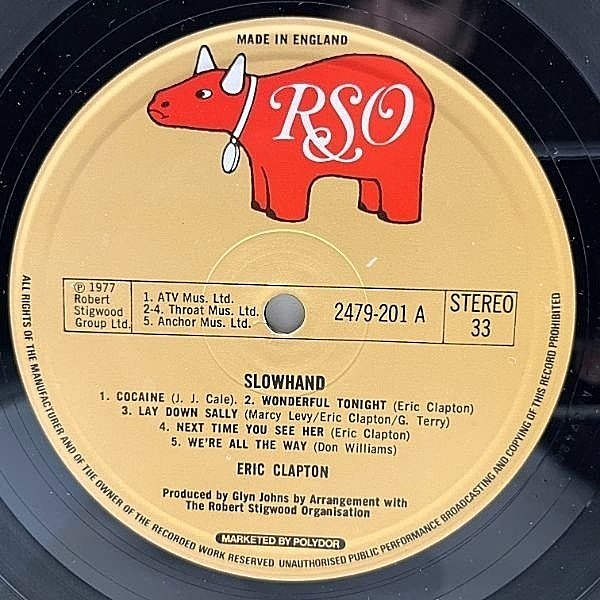 ERIC CLAPTON / Slowhand (LP) / RSO | WAXPEND RECORDS