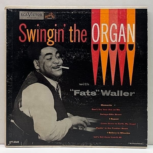 レコードメイン画像：レアな良好品!! 10インチ USオリジナル FATS WALLER Swingin' The Organ With ～ ('53 RCA Victor LPT 3040) ファッツ・ウォーラー 珍盤