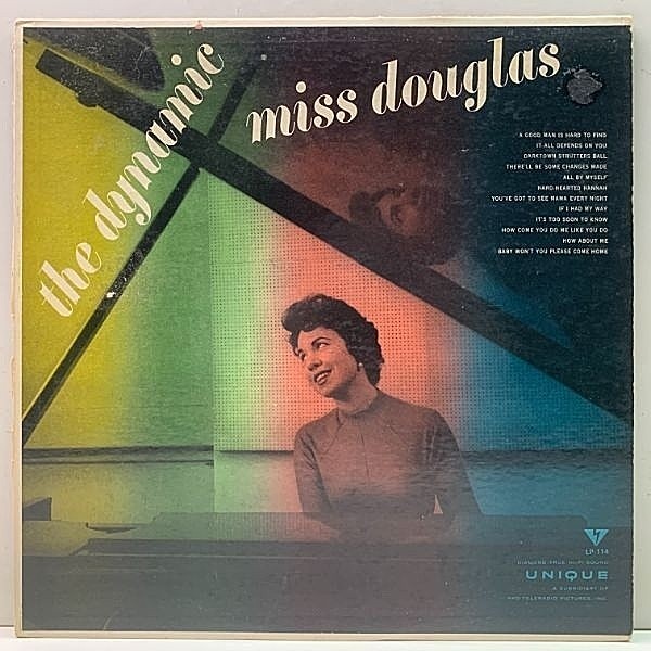 レコードメイン画像：【デビュー作にして唯一のアルバム】USオリジナル MONO 深溝 NORMA DOUGLAS The Dynamic Miss Douglas ('56 Unique) 女流 ノーマ・ダグラス