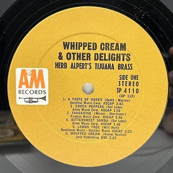 HERB ALPERT - WHIPPED CREAM / オールナイトニッポン HERB ALPERT / Whipped Cream & Other Delights (LP) / A&M
