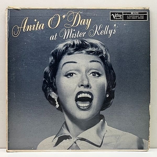 レコードメイン画像：良好盤!! MONO 深溝 US初期プレス ANITA O'DAY At Mister Kelly's (MG V-2113) アニタ・オデイ／アット・ミスター・ケリーズ