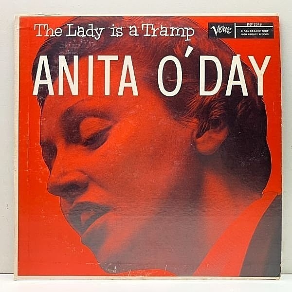 レコードメイン画像：良好盤!! MONO 深溝 VERVEリム US初期プレス ANITA O'DAY The Lady Is A Tramp = Sings Jazz (MGV-2049) アニタ・オデイ 米モノラル