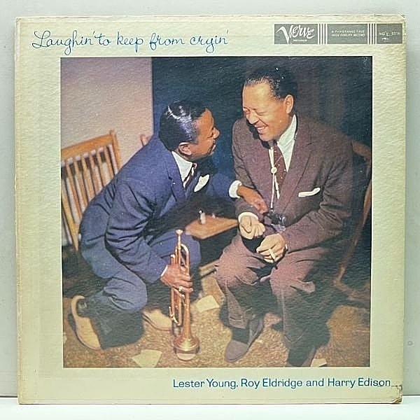 レコードメイン画像：良好盤!! USオリジナル MONO 初版トランペッター 深溝 LESTER YOUNG Laughin' To Keep From Cryin (MG V-8316) ROY ELDRIDGE, HARRY EDISON