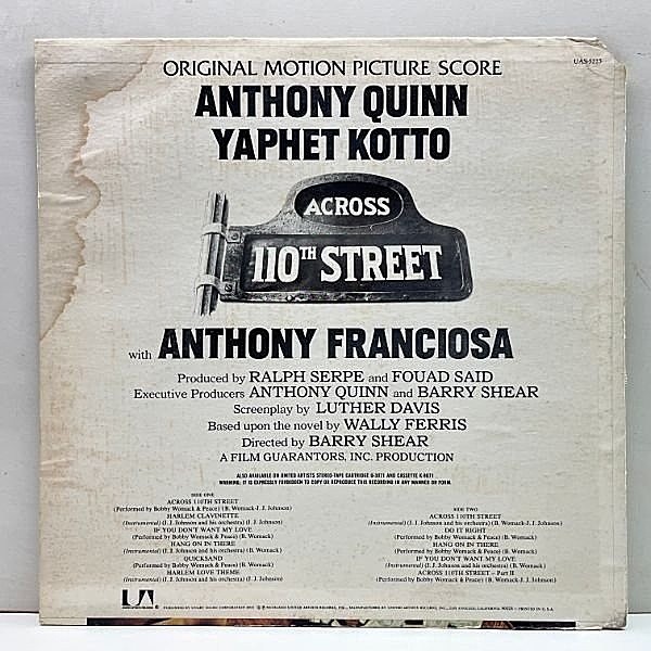 BOBBY WOMACK / Across 110th Street (LP) / United Artists