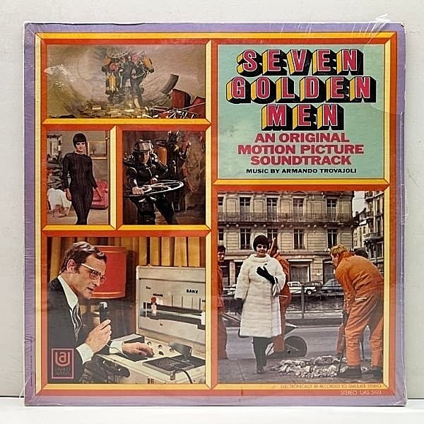 レコードメイン画像：シールド未開封!! USオリジナル ARMANDO TROVAJOLI 黄金の七人 Seven Golden Men ('69 United) フリッパーズギター／恋とマシンガン 元ネタ