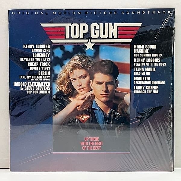 レコードメイン画像：シュリンク美品!! USオリジナル Top Gun (Original Motion Picture Soundtrack) ('86 Columbia) トップガン サントラ Kenny Loggins