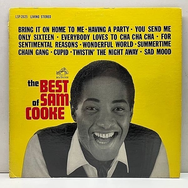 レコードメイン画像：US初期プレス 米ニッパー 深溝 '62年表記 赤文字 SAM COOKE The Best Of ～ ('62 RCA Victor) Lp サム・クックの名唱がズラリ