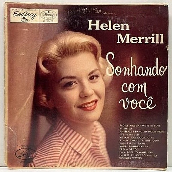 レコードメイン画像：【太鼓ターコイズ／深溝／MONO】伯オリジナル HELEN MERRILL Sonhando Com Voce = Dream Of You (Emarcy 36078) 珍しいブラジル盤