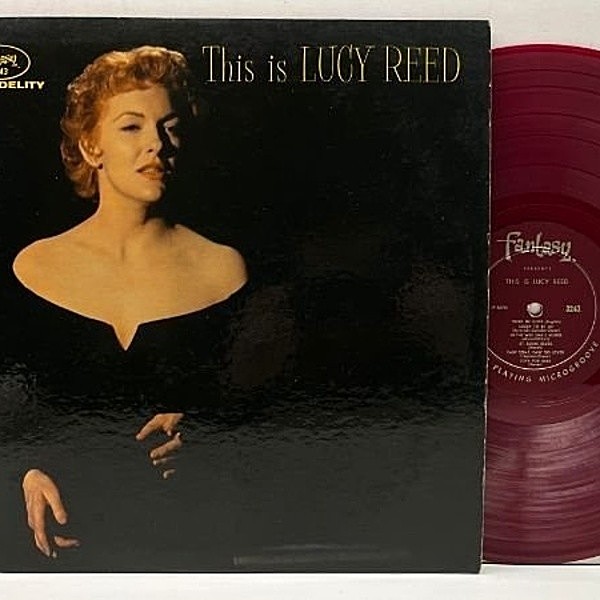 レコードメイン画像：【w/ Art Farmer, Barry Galbraith】FLAT 赤盤 US 完全オリジナル This Is Lucy Reed (Fantasy 3243) 希少・レコードでは再発無し
