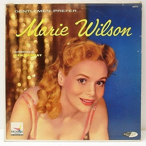 レコードメイン画像：美盤 MONOオリジ MARIE WILSON Gentlemen Prefer '57 (Design / DLP-76) マイナー盤 Sexy 美女