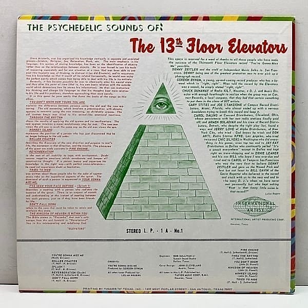 13TH FLOOR ELEVATORS 名盤 レコード USオリジナル盤 Amazon.co.jp: Psychedelic Sounds Of The 13th Floor Elevators