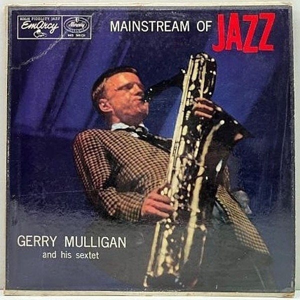 レコードメイン画像：【曇り・カゼヒキ無し】MONO 深溝 コート US初期プレス GERRY MULLIGAN Mainstream Of Jazz (EmArcy MG 36101) Zoot Sims ほか