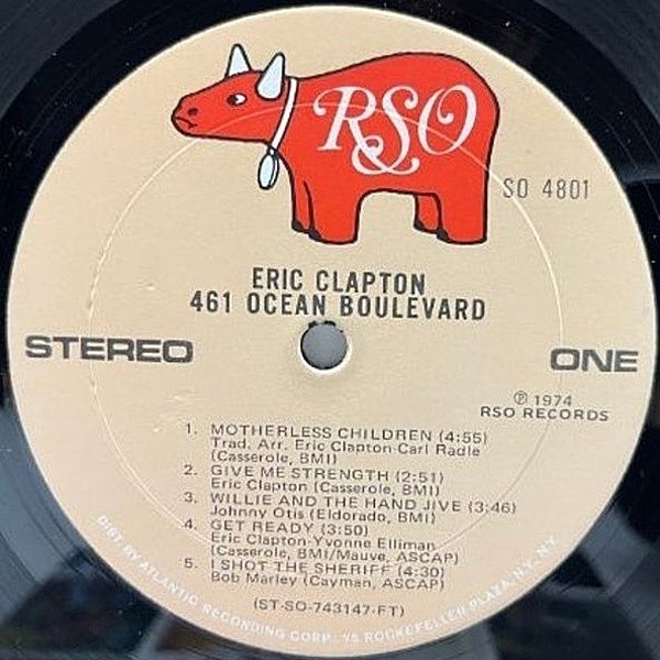 ERIC CLAPTON / 461 Ocean Boulevard (LP) / RSO | WAXPEND RECORDS