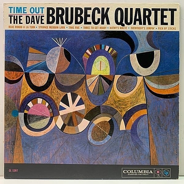 レコードメイン画像：良好!美再生! 完全オリジナル【MONO, CBS無し 6eye 深溝】DAVE BRUBECK QUARTET Time Out (Columbia CL 1397) Take Five収録 PAUL DESMOND