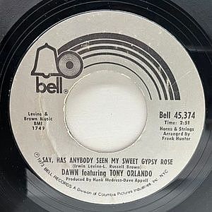 レコード画像：DAWN / Say, Has Anybody Seen My Sweet Gypsy Rose