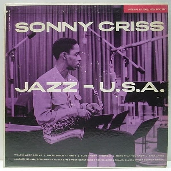 レコードメイン画像：美盤!! Imperial MONO両溝 SONNY CRISS Jazz U.S.A. / KENNY DREW, BARNEY KESSEL