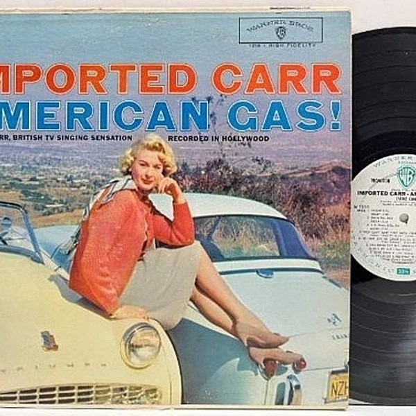 レコードメイン画像：プロモ MONO 深溝 USオリジナル CAROLE CARR Imported Carr - American Gas! ('59 Warner) 1st デビュー作 DOROTHY CARLESSの実妹