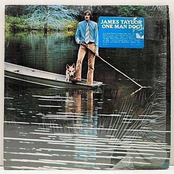 レコードメイン画像：レア!! シュリンク良好!!【手書きBG刻印／両1マト】USオリジナル JAMES TAYLOR One Man Dog 名曲 寂しい夜 w/Carole King ハイプステッカー