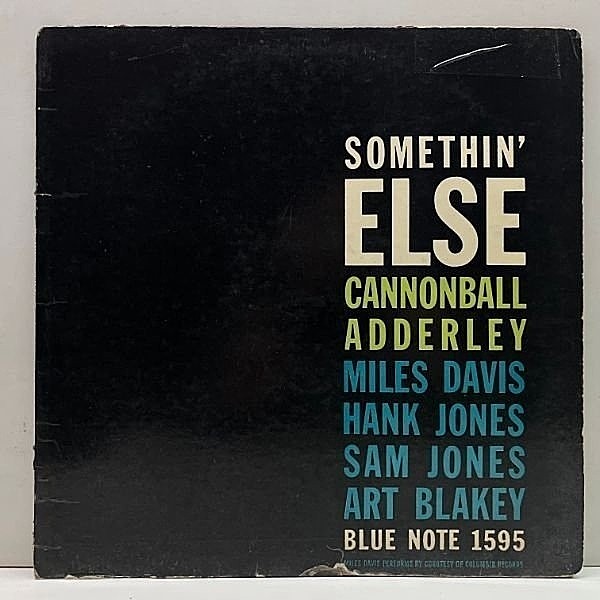 レコードメイン画像：【MONO 両面47WEST63rd 両溝】US初期プレス CANNONBALL ADDERLEY Somethin Else (Blue Note 1595) RVG刻印 耳[Ear] 手書き9M