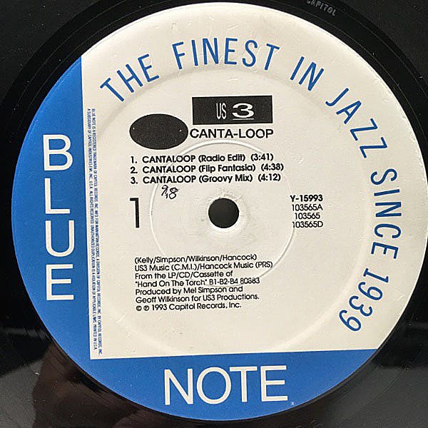 レコードメイン画像：【HERBIE HANCOCK／Cantaloupe Island ネタ】12'' USオリジナル US3 feat. RAHSAAN & GERARD PRESENCER Cantaloop ('93 Blue Note)