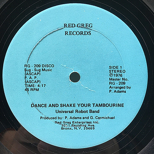 UNIVERSAL ROBOT BAND / Dance And Shake Your Tambourine (12) / Red
