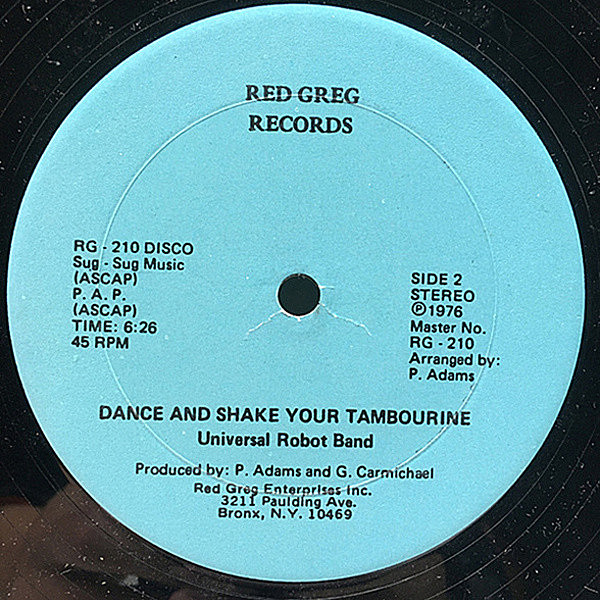 UNIVERSAL ROBOT BAND / Dance And Shake Your Tambourine (12) / Red