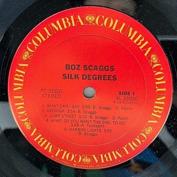 BOZ SCAGGS / Silk Degrees (LP) / Columbia | WAXPEND RECORDS