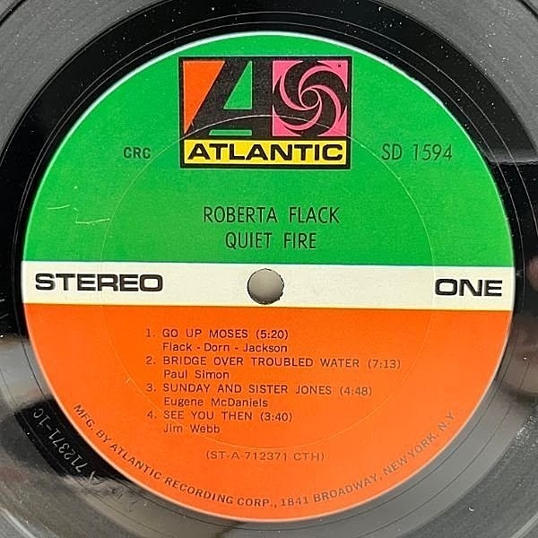 ROBERTA FLACK / Quiet Fire (LP) / Atlantic | WAXPEND RECORDS