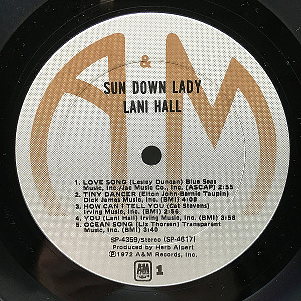 LANI HALL / Sun Down Lady (LP) / A&M | WAXPEND RECORDS