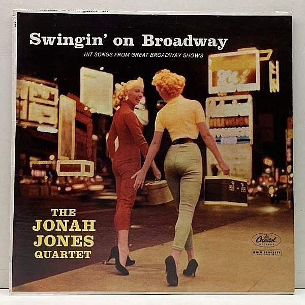 レコードメイン画像：レアな良好品!! MONO 深溝 US初期プレス JONAH JONES Swingin' On Broadway ('58 Capitol T 963) 中間派～スウィング好盤！