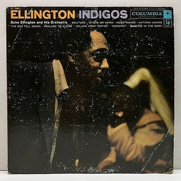 レコードメイン画像：【至宝のバラード集】MONO 初版 6eye 深溝 USオリジナル DUKE ELLINGTON Indigos ('58 Columbia) デューク・エリントン 名作