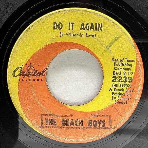 レコードメイン画像：USオリジナル 7インチ BEACH BOYS Do It Again / Wake The World ('68 Capitol) ビーチ・ボーイズ 恋のリバイバル 45RPM