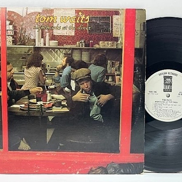 レコードメイン画像：白プロモ 良好!! 2LP 米オリジナル TOM WAITS Nighthawks At The Diner ('75 Asylum) 娼婦たちの晩餐 スタジオに友人を招いての異色ライヴ