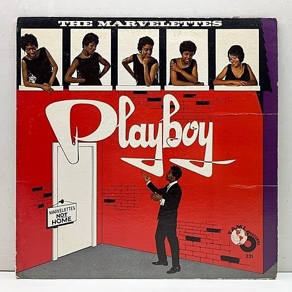 レコードメイン画像：良好!! US 完全オリジナル【1st 地球儀 白ラベ MONO】MARVELETTES Playboy ('62 Tamla) マーヴェレッツ／プレイボーイ 米 初版 White Globe