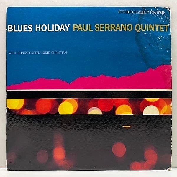 レコードメイン画像：【CANNONBALL ADDERLEYプロデュース】美盤!! USオリジナル PAUL SERRANO Blues Holiday (Riverside RLP 9359) ハードバップの隠れた名作