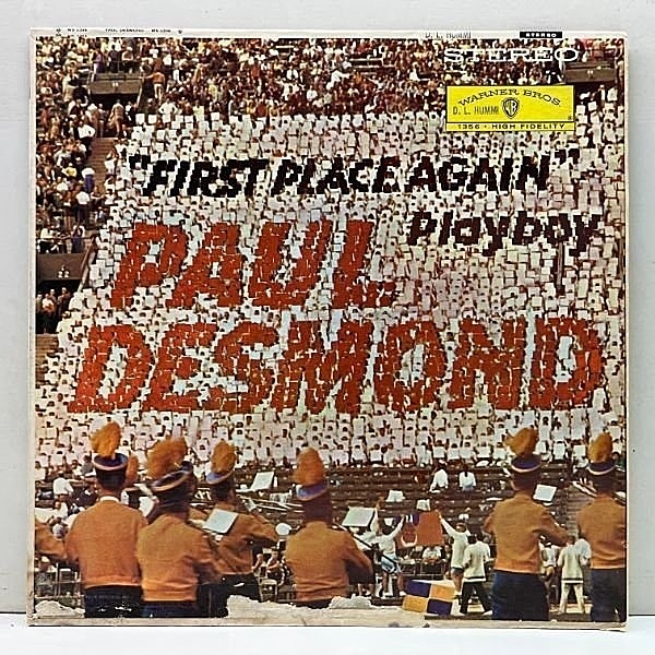 レコードメイン画像：【1st Stadiumジャケット】US 完全オリジナル PAUL DESMOND First Place Again - Playboy (Warner Bros. WS 1356) 初回 金ラベ スタジアム