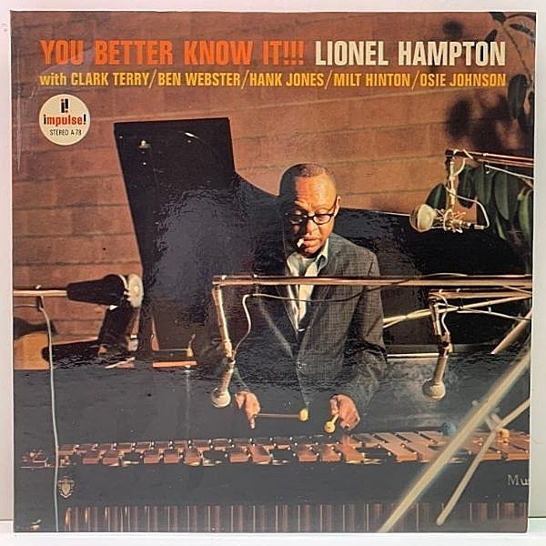 レコードメイン画像：美品 USオリジナル 橙ラベ VANGELDER刻印 LIONEL HAMPTON You Better Know It (Impulse A-78) BEN WEBSTER, HANK JONES ほか