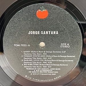 レア盤・EP（7インチ）◆Sandy◆Jorge Santana（国内盤） 入園入学祝い レア盤・EP（7インチ）◇Sandy◇Jorge Santana