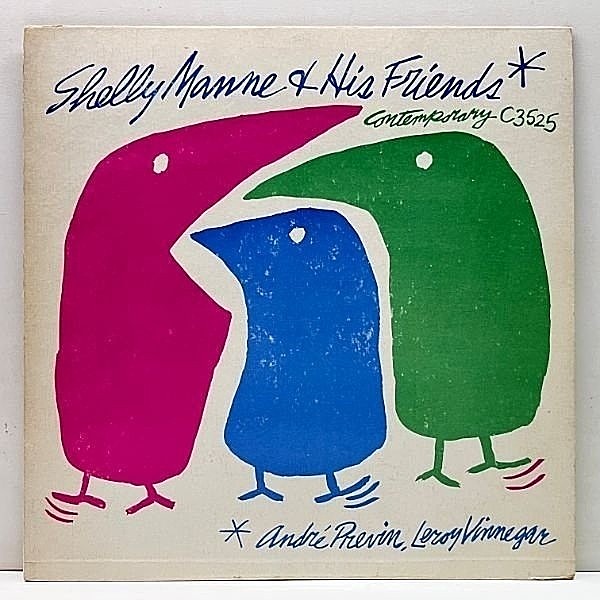 レコードメイン画像：初版 3色刷り MONO 深溝 US 完全オリジナル SHELLY MANNE & HIS FRIENDS Vol. 1 (Contemporary C3525) w/ ANDRE PREVIN, LEROY VINNEGAR