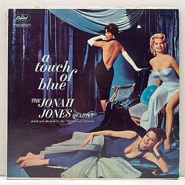 レコードメイン画像：良盤!! MONO 初版Left-Logo 虹ツヤ USオリジナル JONAH JONES A Touch Of Blue ('60 Capitol) ワンホーンもの！中間派～スウィング好盤！